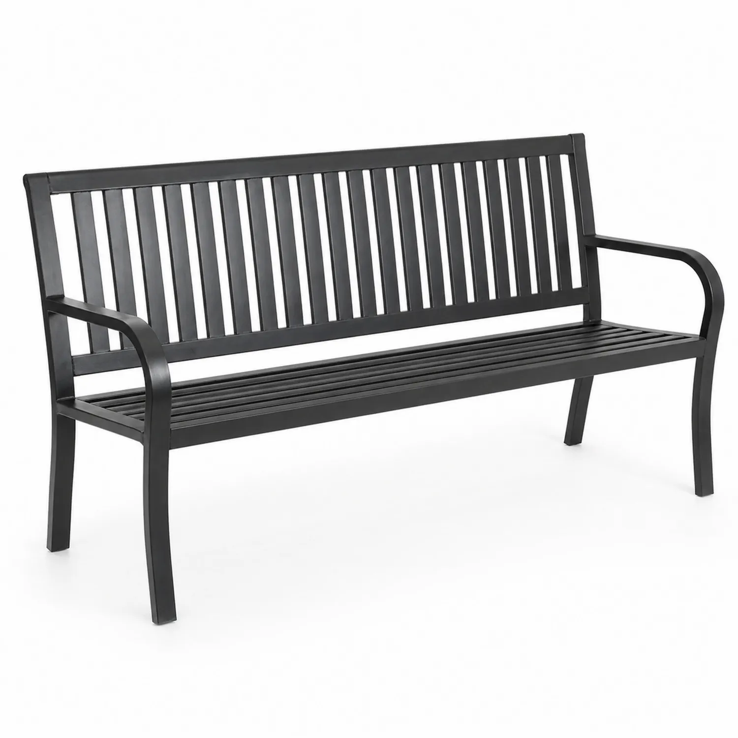 Banc en métal noir 150 cm