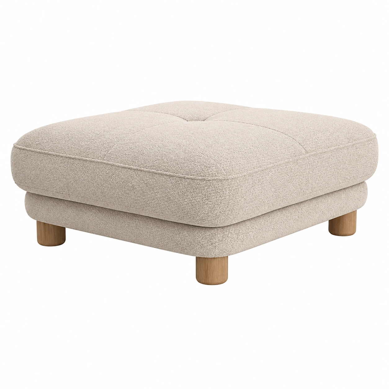 Hocker gepolstert mit weicher Struktur Oberflaeche 144 x 99 cm-orderzaro