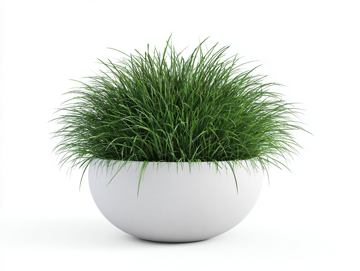 Planta artificial en maceta-cerámica y plástico-40x40x25 cm-verde y blanco-decoración interior diseño moderno