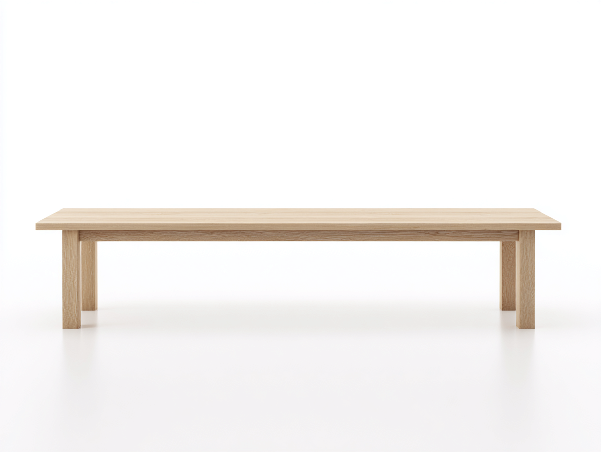 Banco de terraza en madera sólida-madera natural-210x40x45 cm-madera clara-uso exterior estilo sencillo