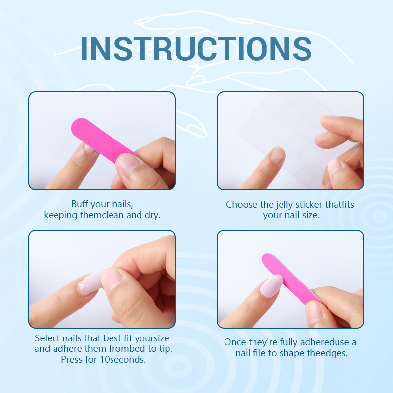 30 Pcs Beach Press On Nails - Medium Almond, 3D Starfish & Seashell Design, Ocean Wave Blue Fake Nails with Adhesive Tabs & Nail File, Reusable Summer Acrylic Nail Tips for Women