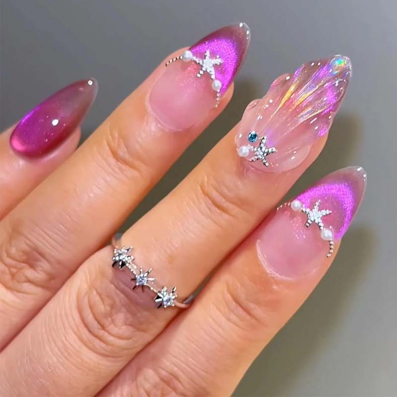 Mermaid Purple Sea