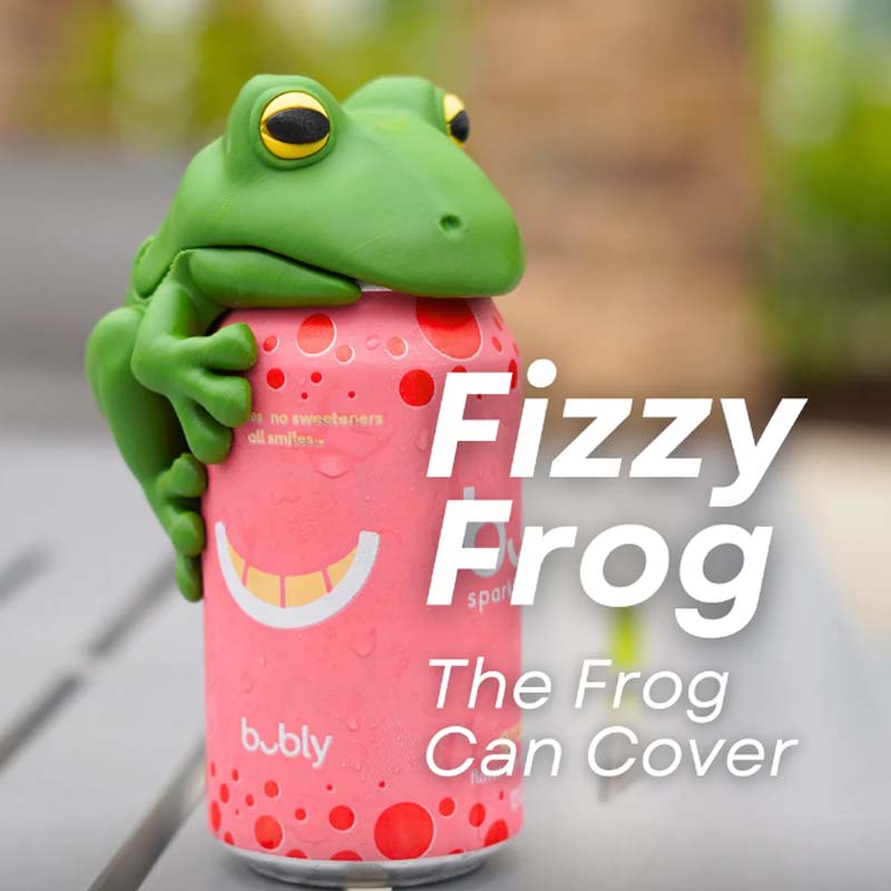 Frog Can Cover, Leak-Proof Reusable Soda Can Lid, Cute Plastic Beverage Sealer Cap for Soda, Beer, Cola Cans, Novelty Drink Protector, Spill-Proof Can Top for Outdoor, Home, Travel 🔹 Product Description