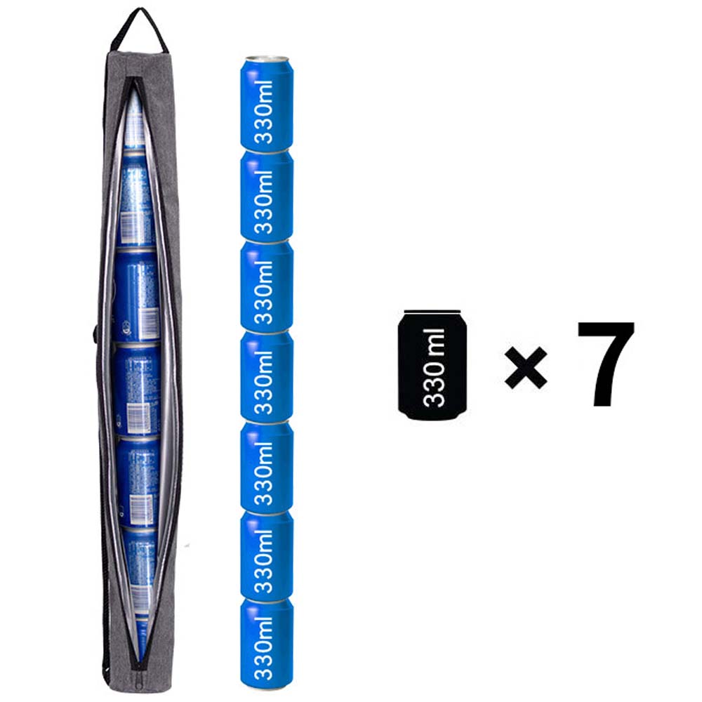 Oxford Cloth Golf Insulated Cooler Bag, Cylinder Crossbody Outdoor Cooler for 7 Cans Beer/Cola, Portable Thermal Cold & Warm Bag for Picnic, Hiking, Golf Outings, Camping, Travel Product Description