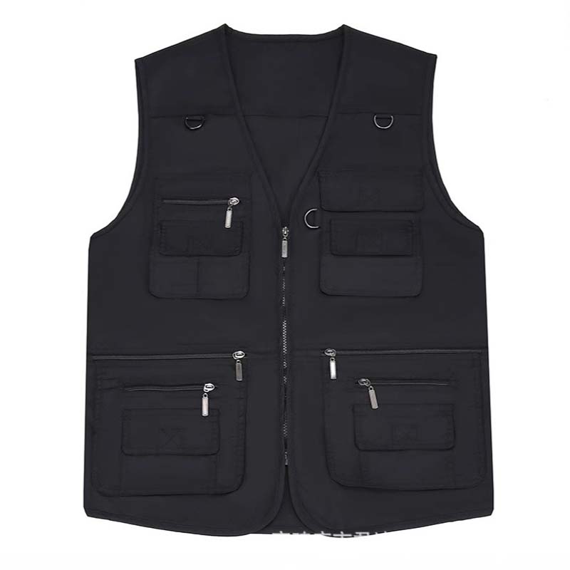 Men's 12-Pocket Lightweight Utility Vest, Breathable Quick-Dry Sleeveless Jacket for Fishing, Hiking, Photography & Daily Casual Use