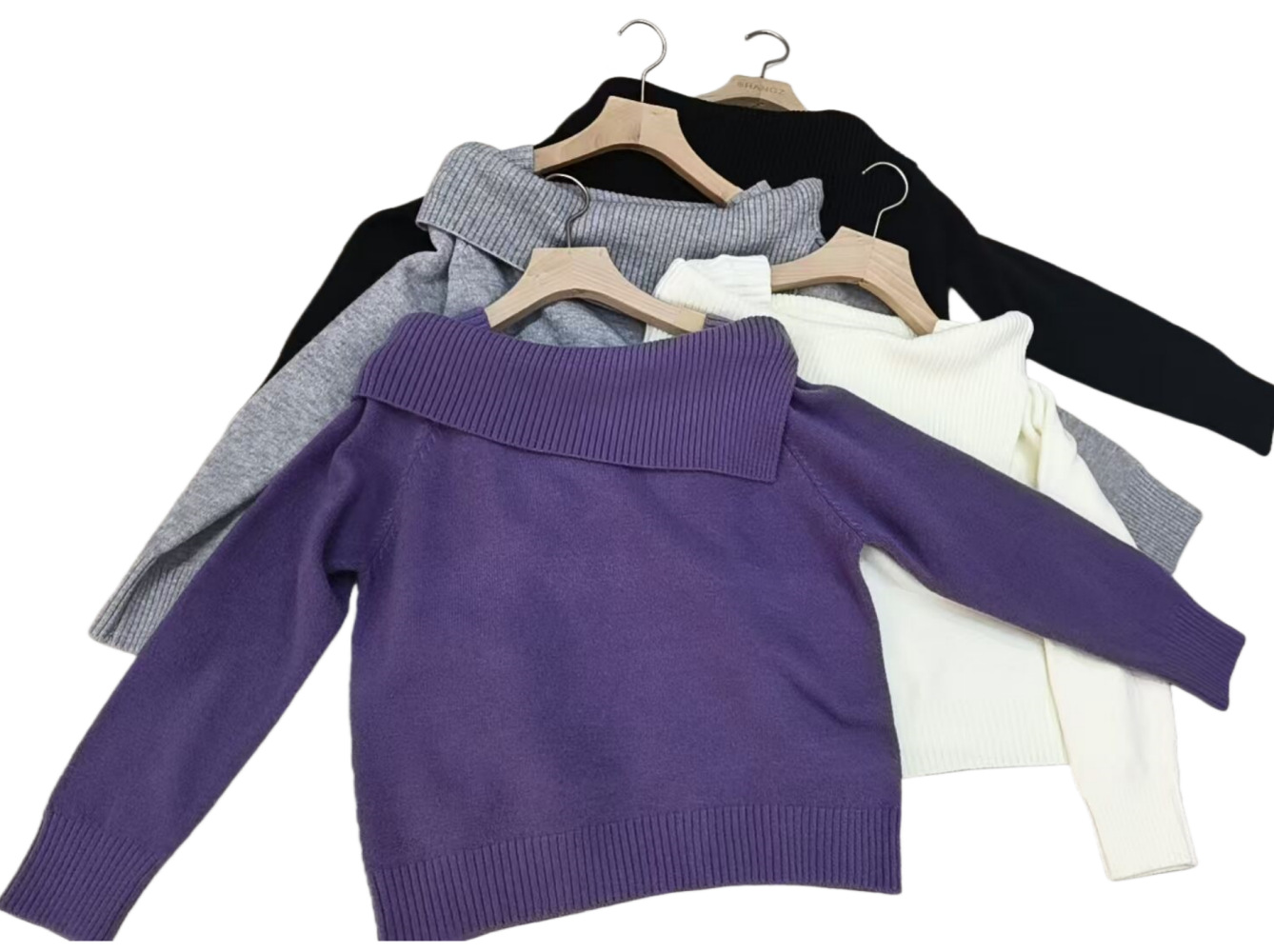Women’s Cowl Neck Long Sleeve Sweater – Casual Soft Knit Pullover Top