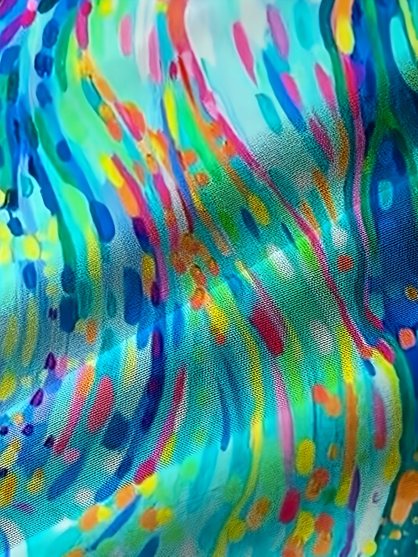 Women's Colorful Abstract Print Short Sleeve Button Down Shirt, Lightweight Polyester Casual Blouse, Loose Fit Collared Vacation Beach Shirt, Summer Fashion Tops for Women
