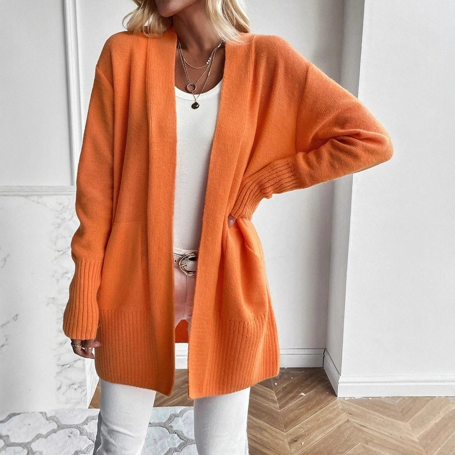 Women’s Open Front Knit Cardigan Sweater – Long Sleeve Loose Fit Lightweight Outerwear