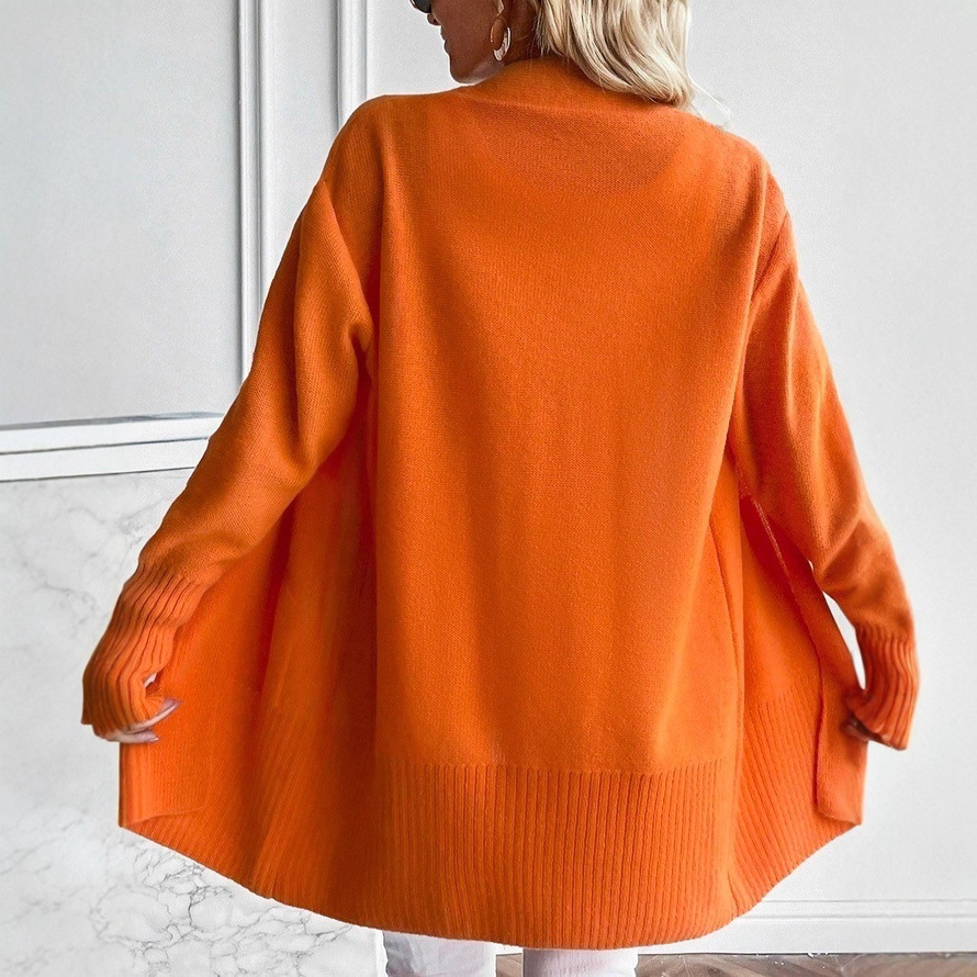Women’s Open Front Knit Cardigan Sweater – Long Sleeve Loose Fit Lightweight Outerwear