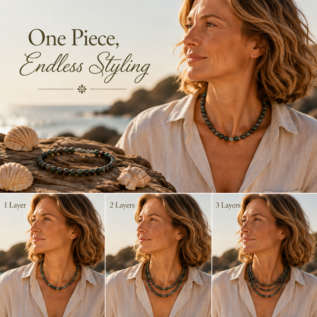Indian Agate – Growth & Harmony Necklace