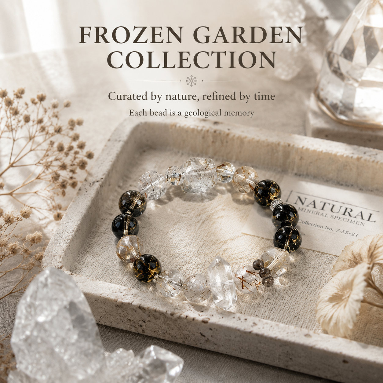 Black Gold Super Seven Crystal Bracelet - Where life and stillness exist in the same form.