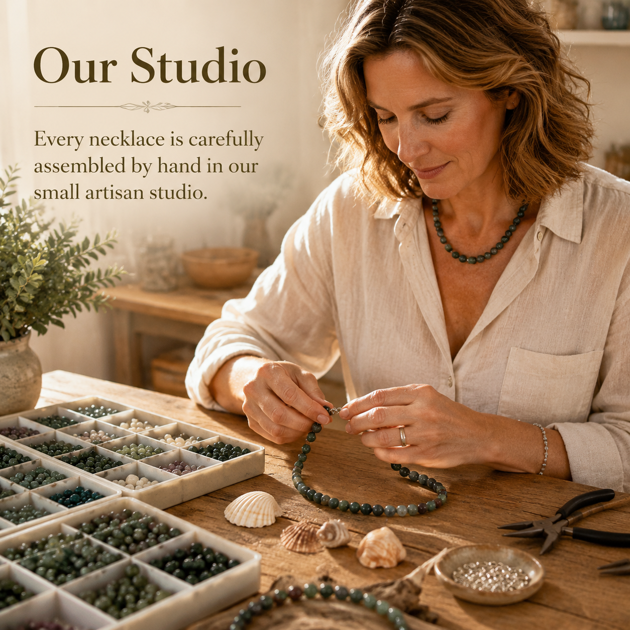 Indian Agate – Growth & Harmony Necklace