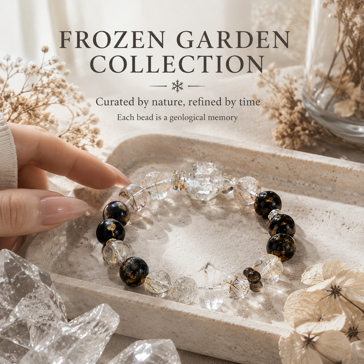 Black Gold Super Seven Crystal Bracelet - Where life and stillness exist in the same form.