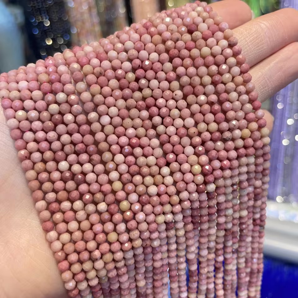 Wholesale Faceted Natural Gemstone Beads, Cut Crystal Loose Beads, Aquamarine Tourmaline Agate Spacer Beads for DIY Bracelet Necklace Jewelry Making, 2/3/4mm