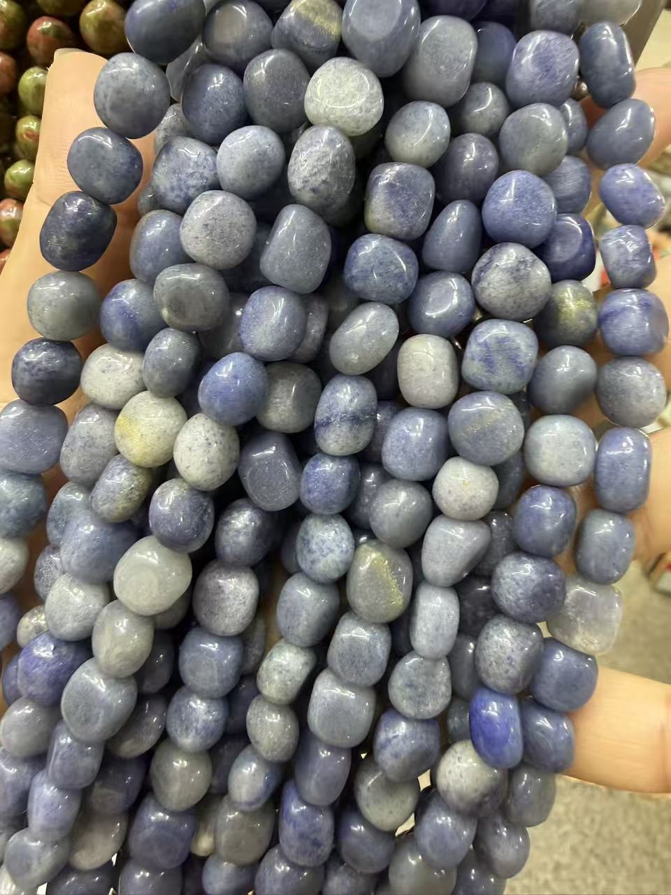 Natural Irregular Freeform Stone Loose Beads, 8×10mm Straight Hole Assorted Crystal Agate Spacer Beads for DIY Bracelet Necklace Earring Craft Supplies, Approx 40 Beads Per Strand Wholesale