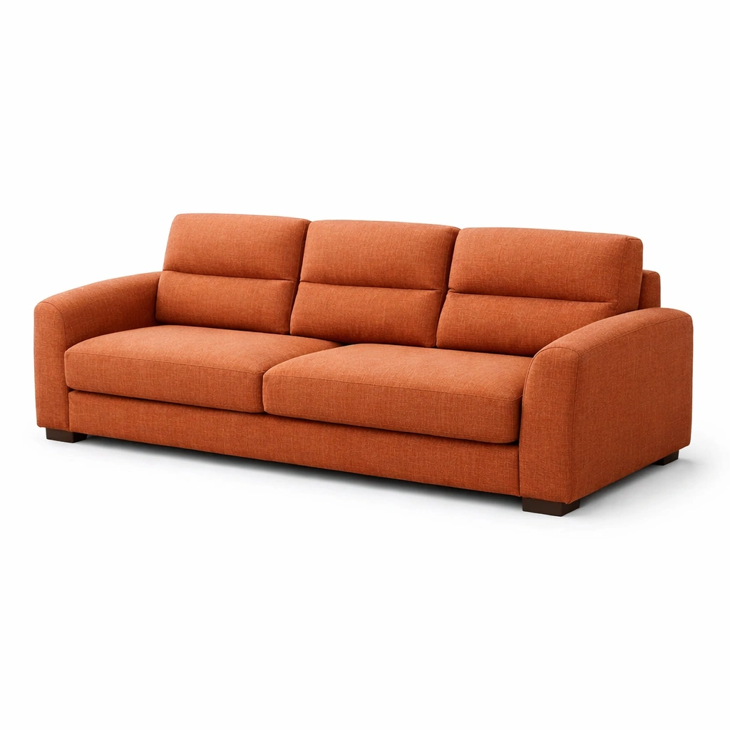 Sofá de tela de poliéster naranja-nestpira