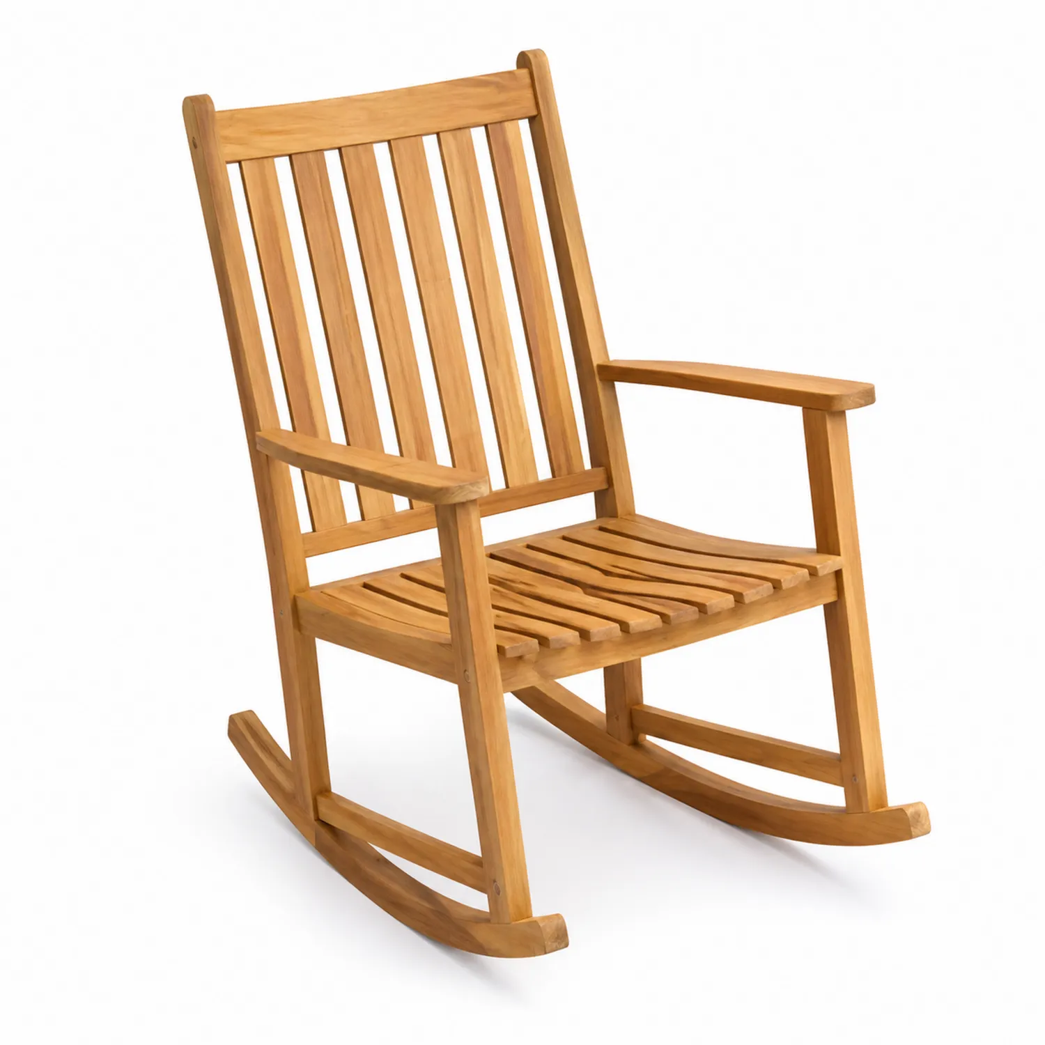 Chaise à bascule en bois de teck-Velriver