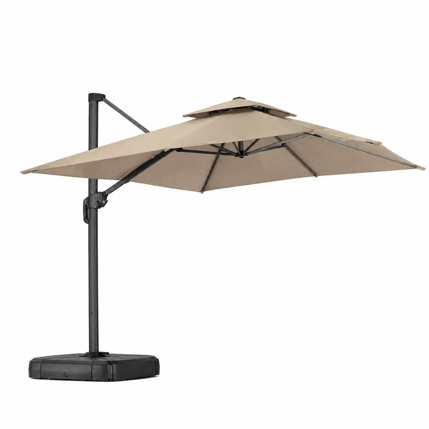 Parasol déporté en aluminium 3m Beige-Velriver