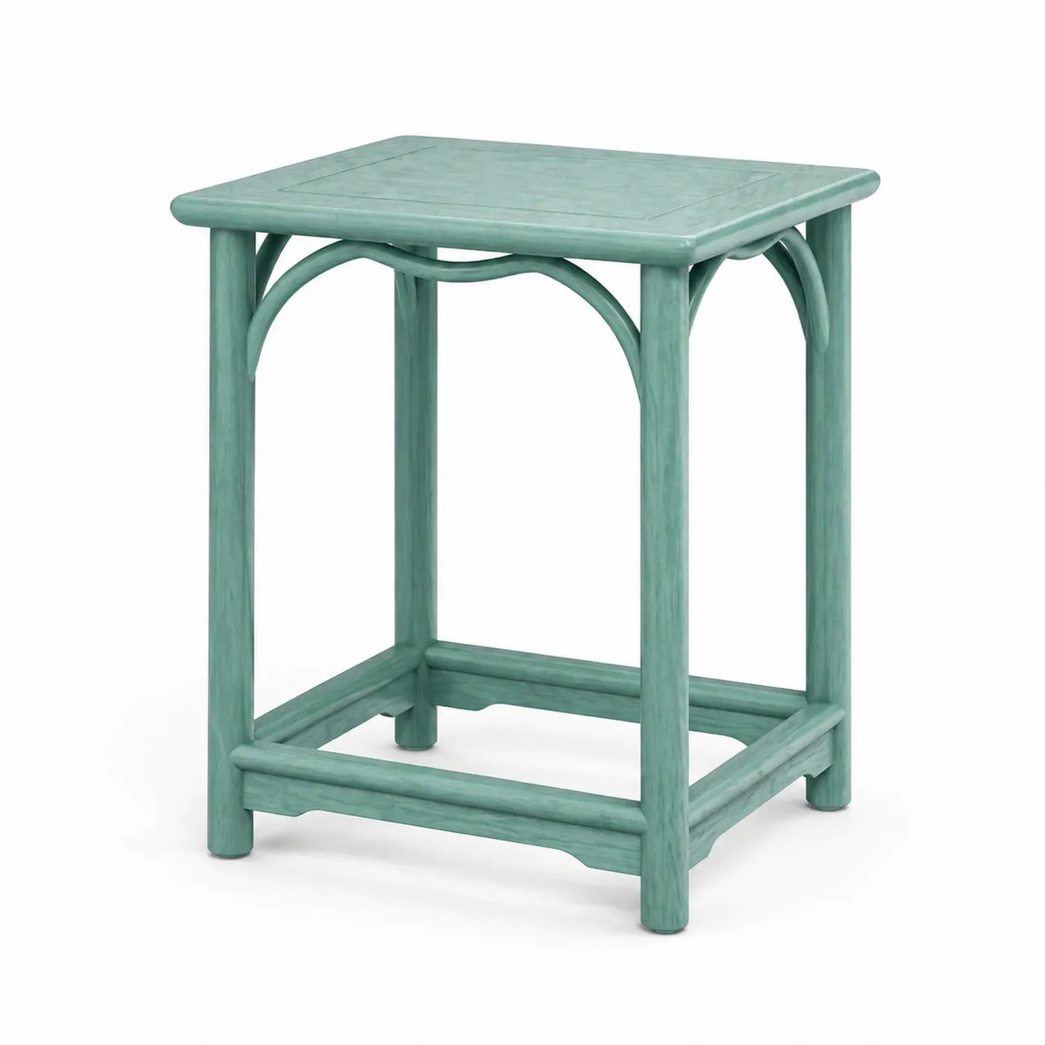Table d'appoint en bois massif vert 45x35x35 cm-Velriver