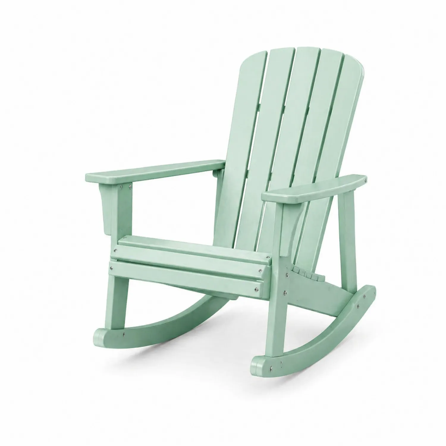 Chaise à bascule extérieure en bois vert clair 90x75x95cm-Velriver