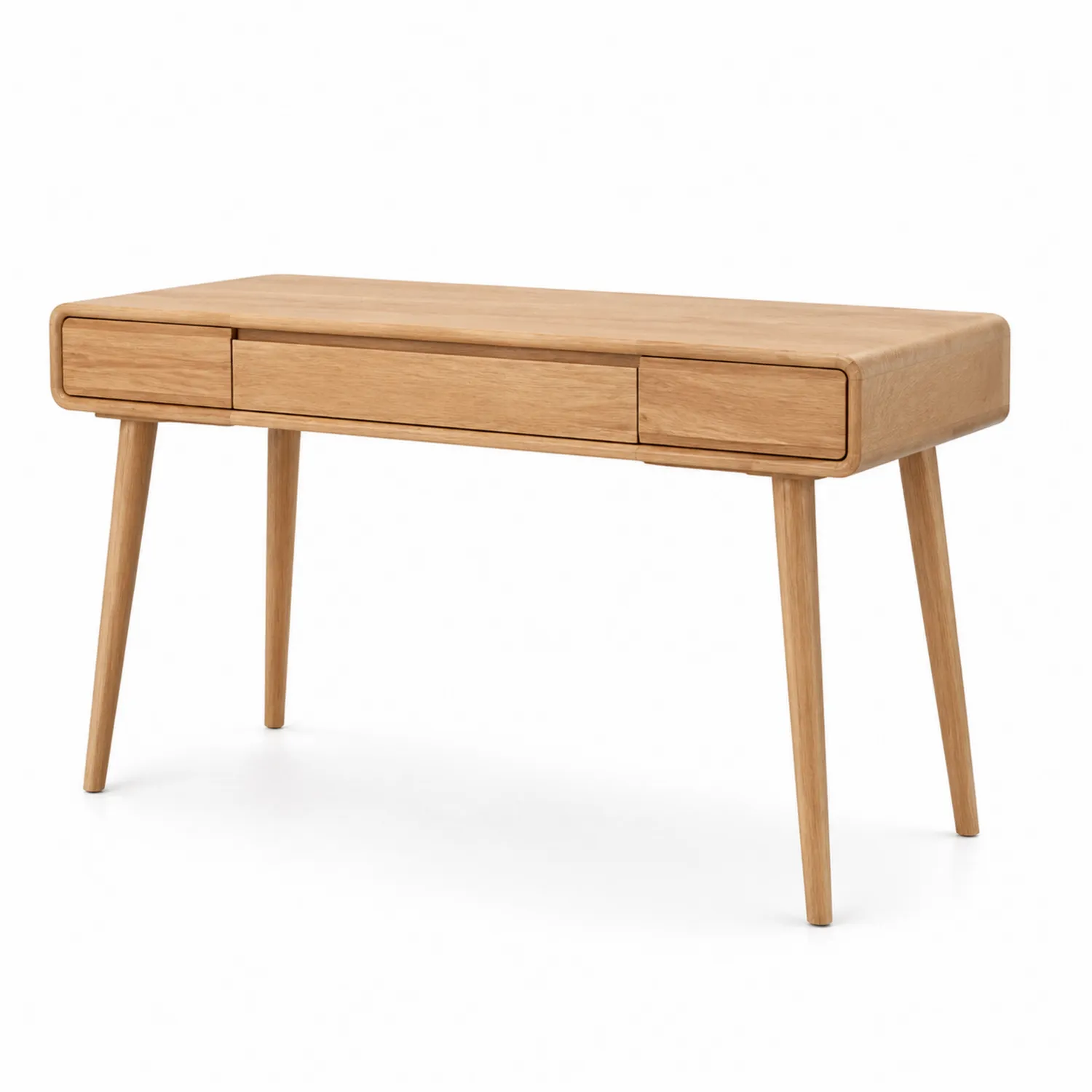 Table en bois massif avec tiroirs 120x40x75 cm-Velriver