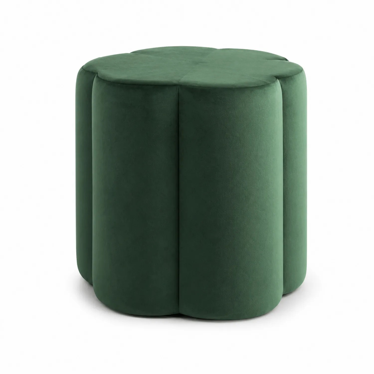 Tabouret en velours en forme de fleur-Velriver