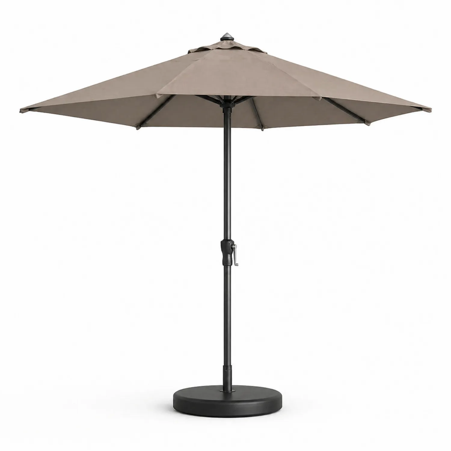 Parasol de jardin avec mât en aluminium 300 cm Taupe-Velriver