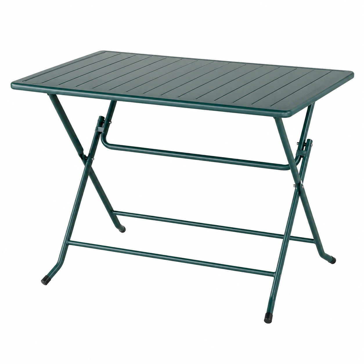 Grauer Metall Klapptisch Rechteckig Garten Balkontisch ca 130 x 80 x 74 cm-furnicarehub