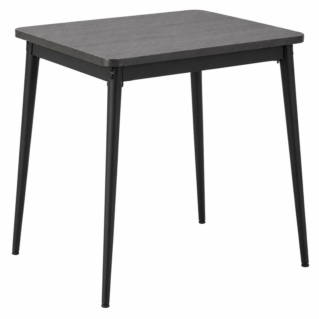 Moderner Küchentisch mit Holzoptik und Metallgestell 75x74x55 cm rechteckig kompakt stabil pflegeleicht für Küche Esszimmer Büro minimalistisches Design-furnicarehub