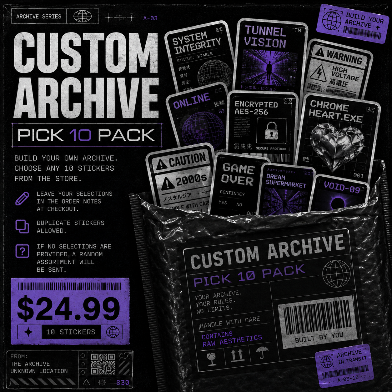📦 CUSTOM ARCHIVE — PICK 10 PACK