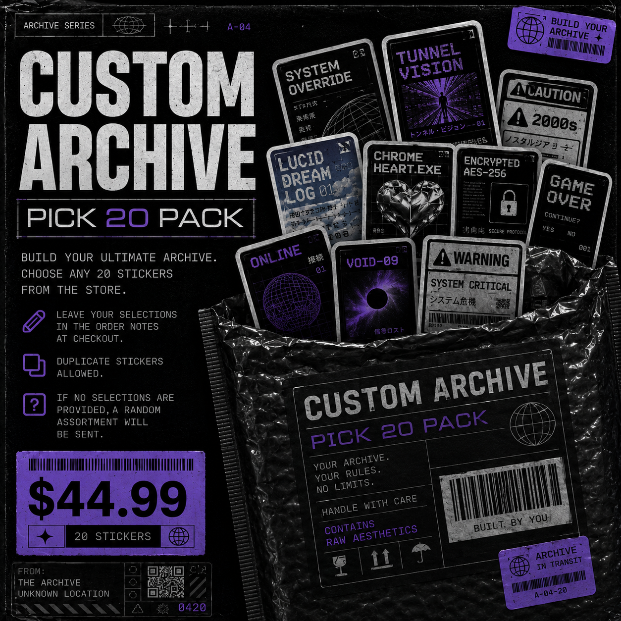 📦 VAULT BUILDER — PICK 20 PACK