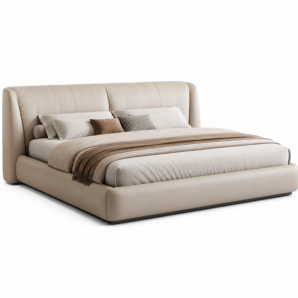 Lozko tapicerowane premium w stylu minimalistycznym
