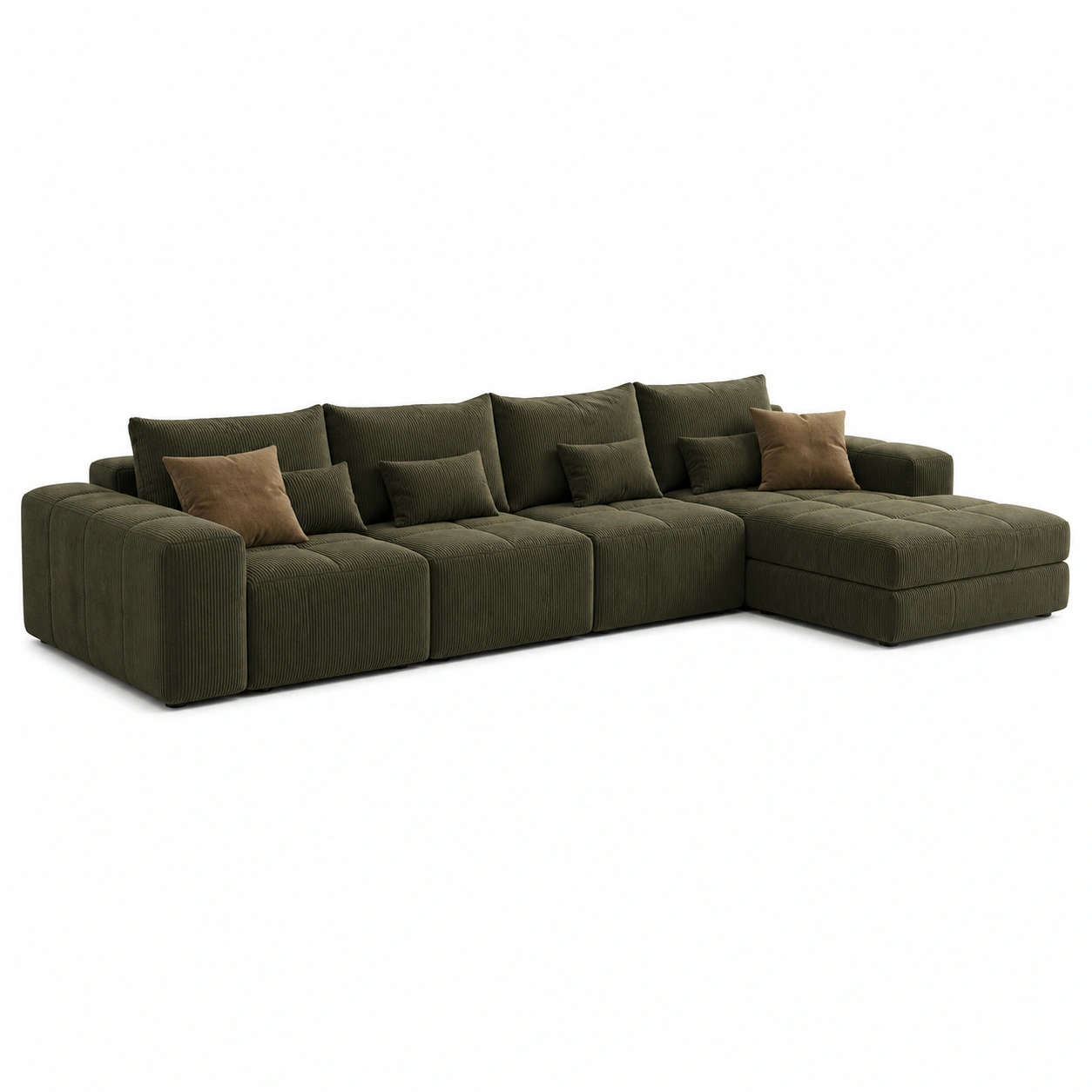 Sofa narozna tkanina sztruksowa