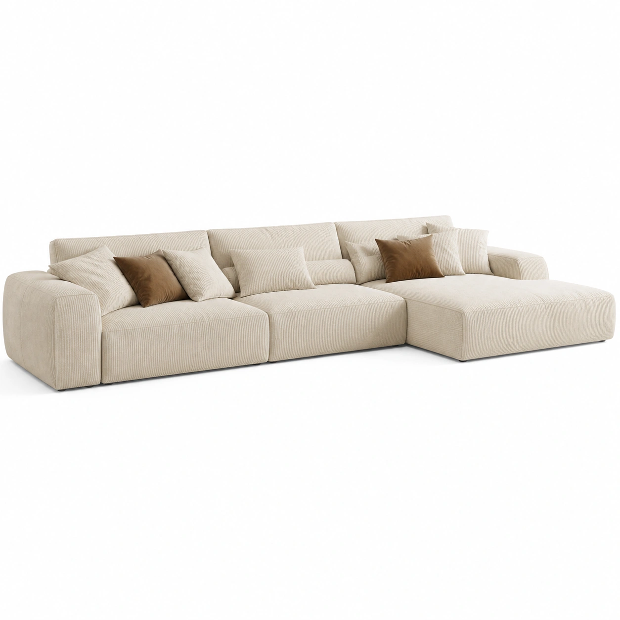 Naroznik sofa nowoczesna minimalistyczna jasna