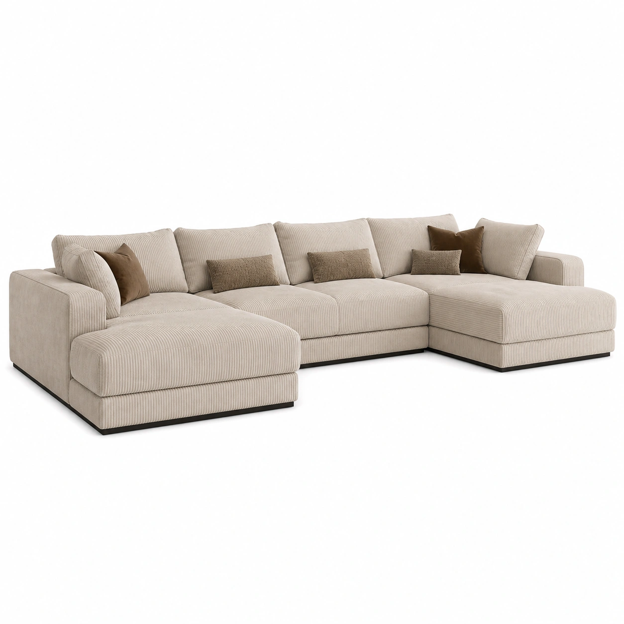 Sofa narozna komfortowa z faktura strukturalna
