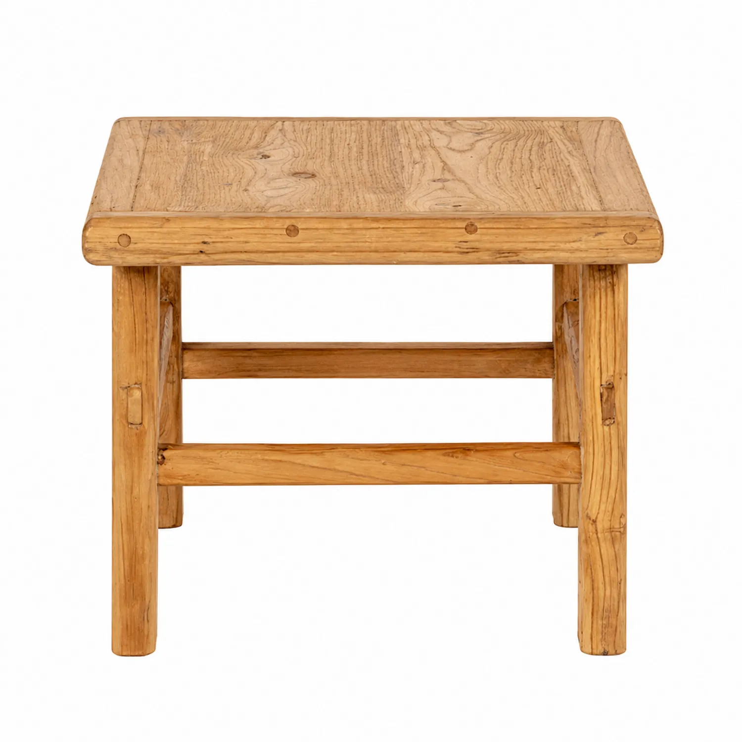 Tavolino laterale rettangolare in legno di quercia 40x40 cm-domveraliving