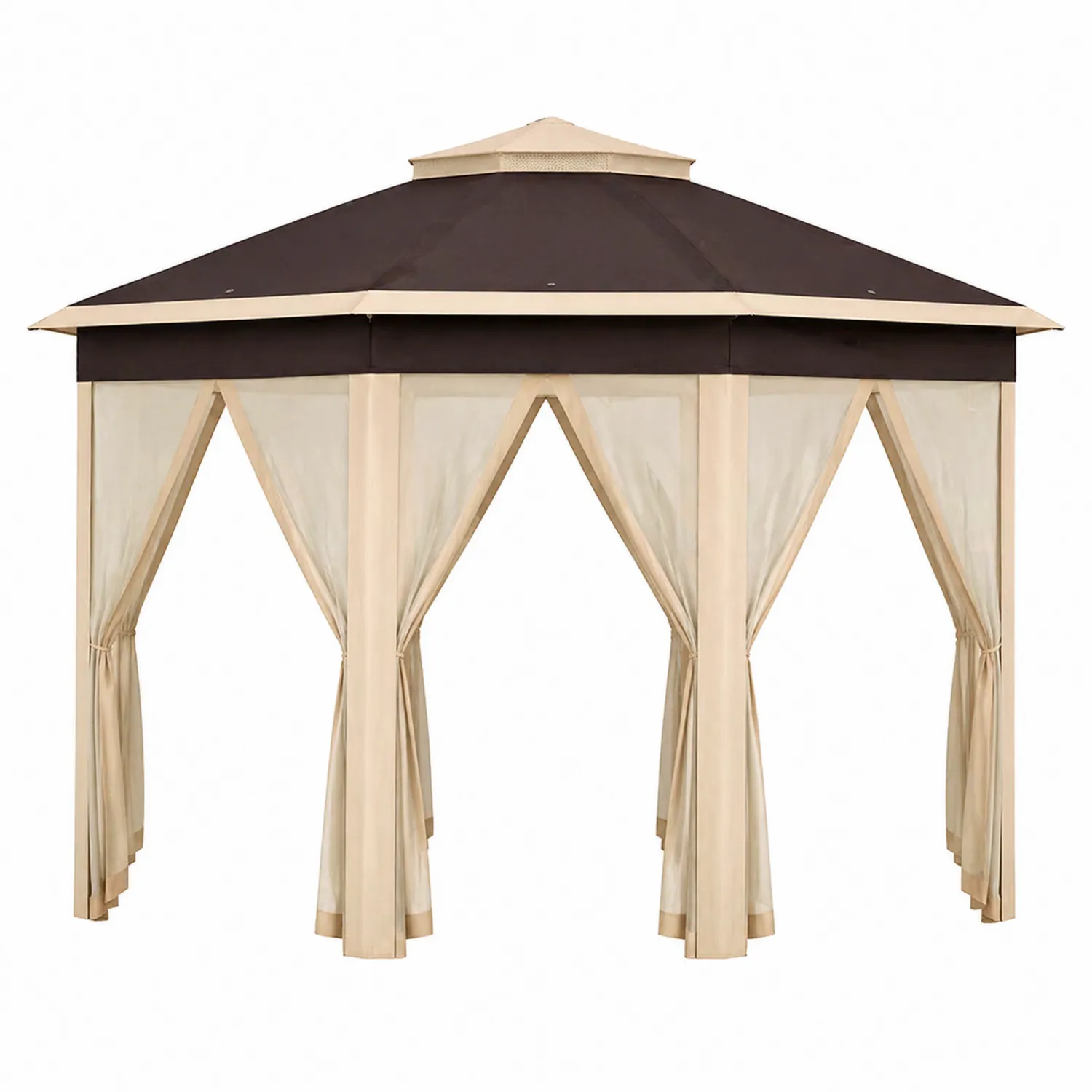 Gazebo in Acciaio 3x3m con Copertura in Poliestere-domveraliving