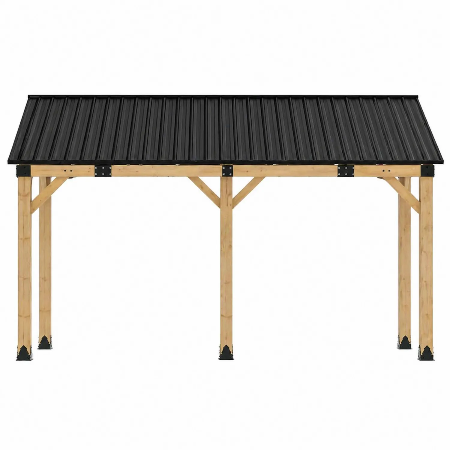 Gazebo in Legno di Pino e Acciaio Zincato 500x300 cm-domveraliving