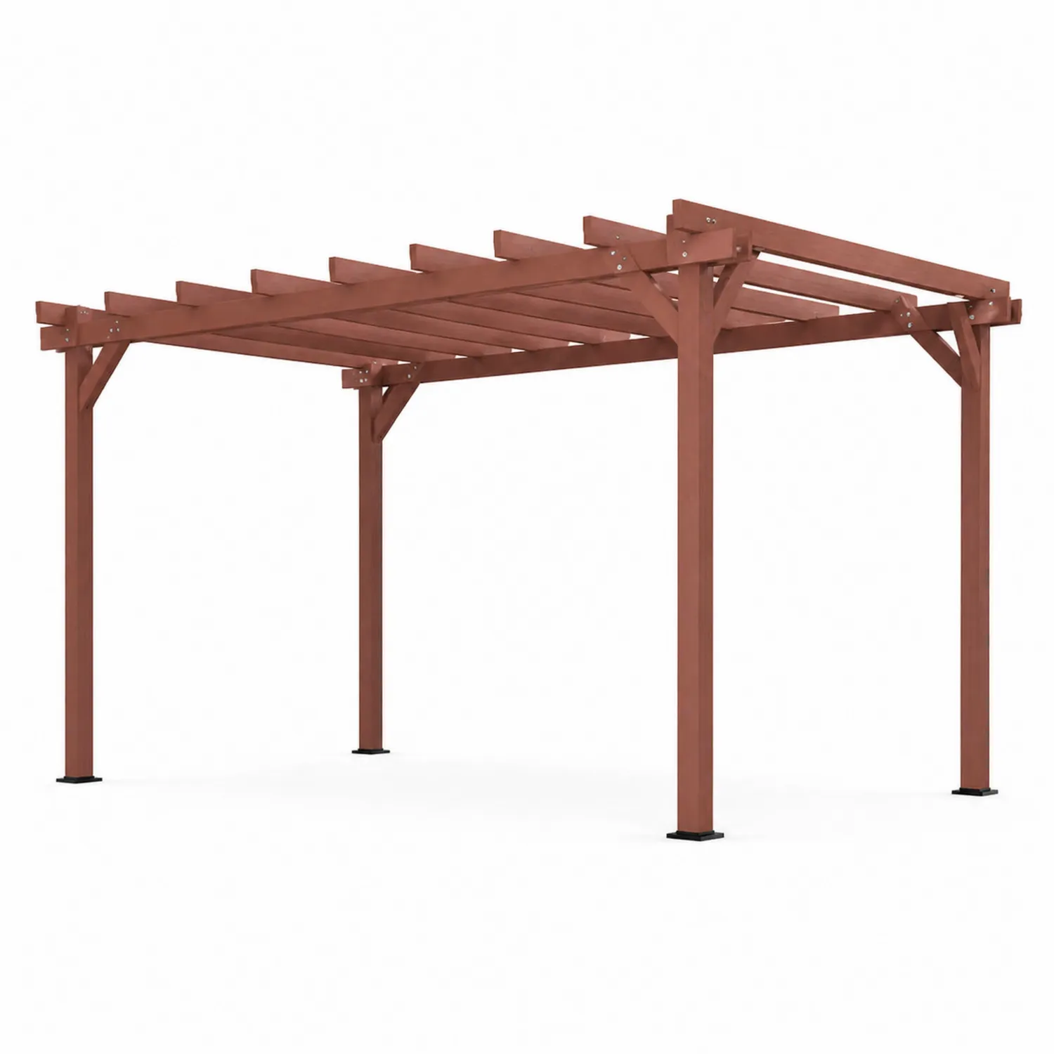 Pergola en bois 300x300x225 cm Marron
