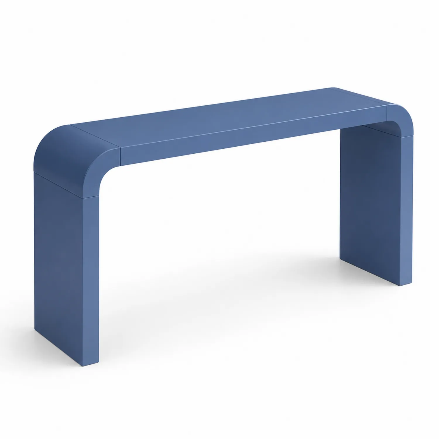 Table console en bois MDF Bleu 120 x 35 x 75 cm