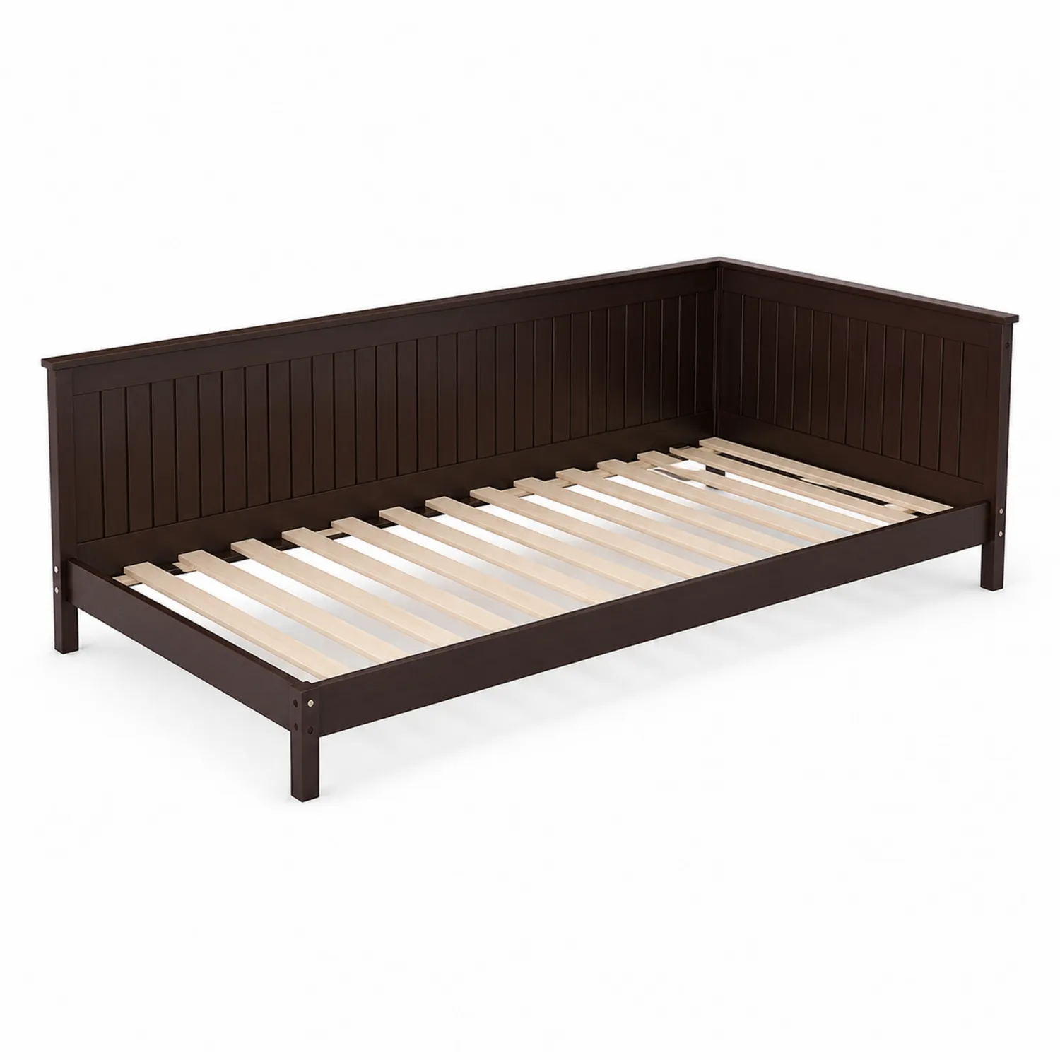 Lit banquette en bois 200x90 cm Marron foncé