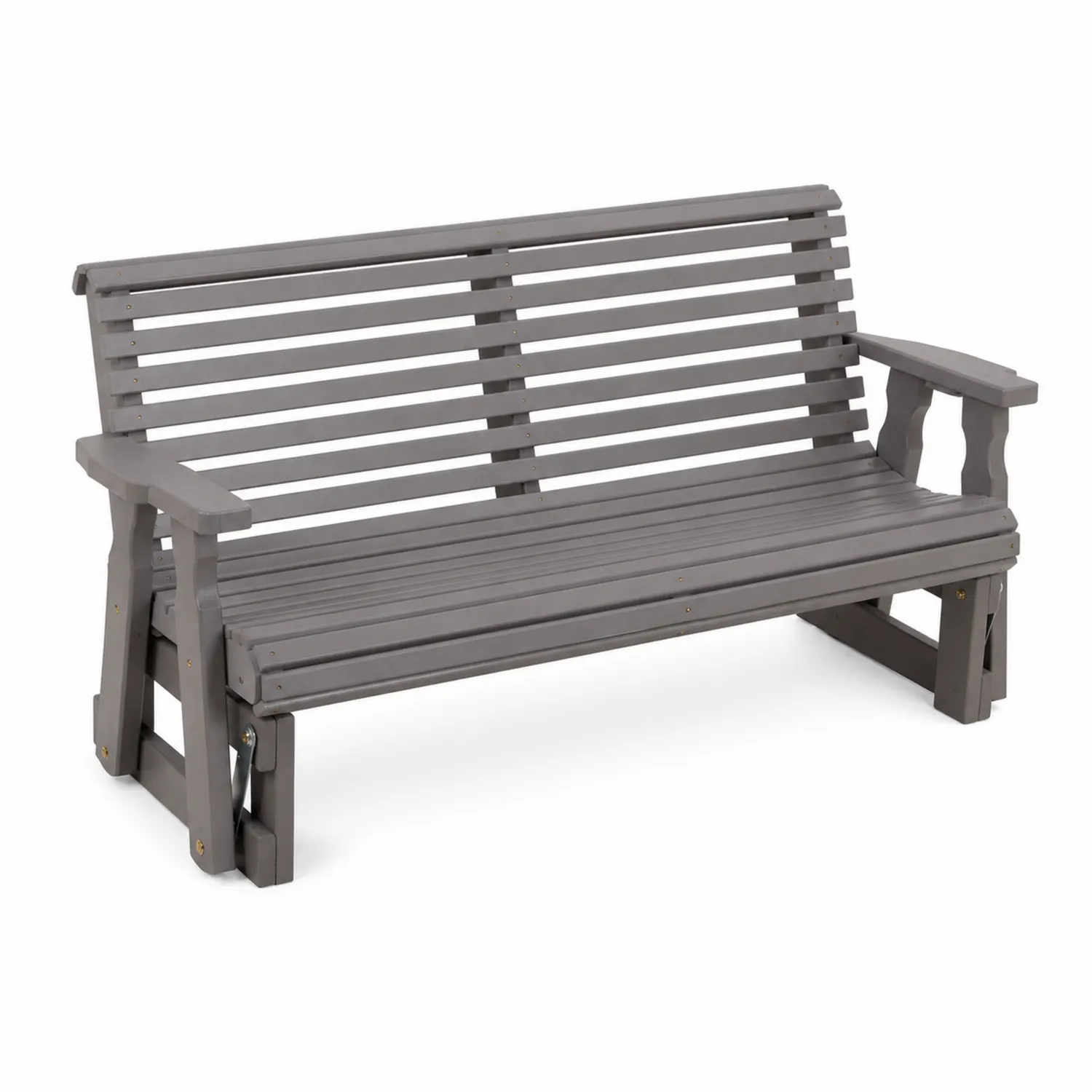 Banc à bascule en bois gris 160 cm