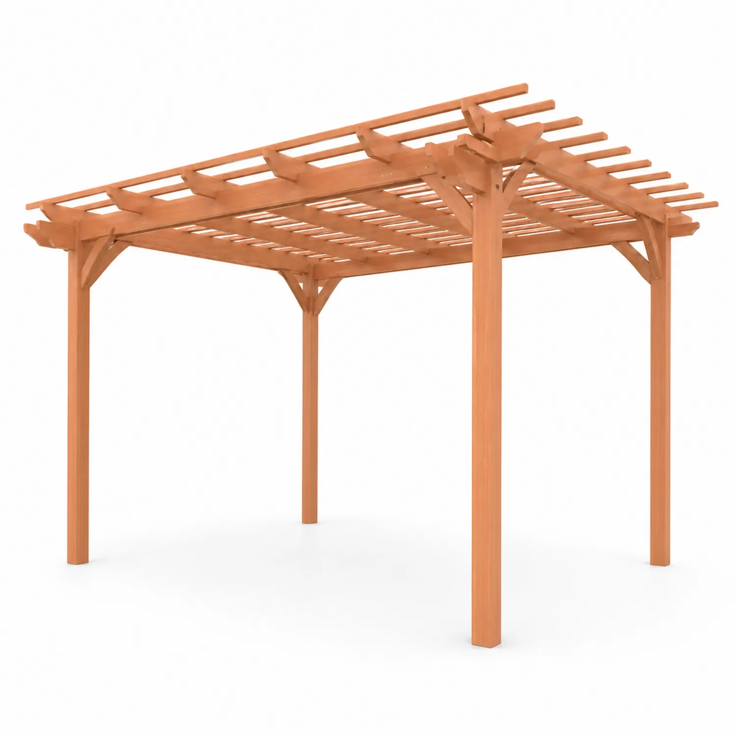 Pergola en Bois de Pin 300x300x220 cm Marron