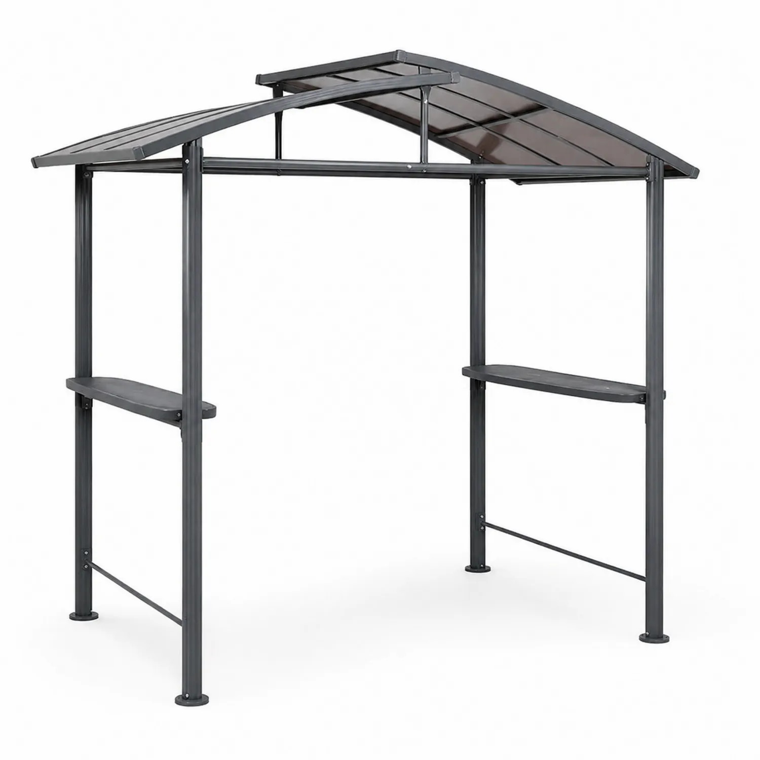 Abri de barbecue en métal avec toit en polycarbonate