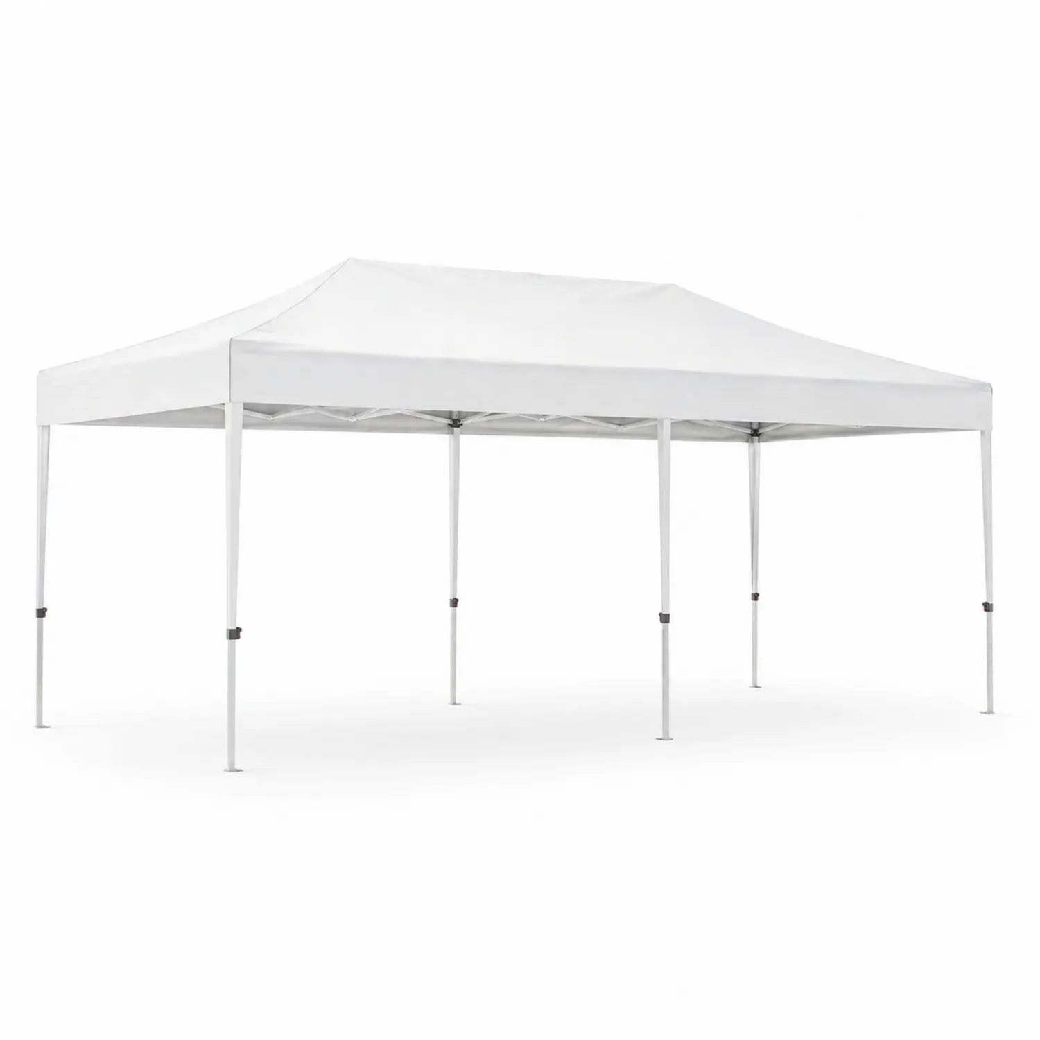 Tente extérieure en métal et polyester blanc 3x6 m
