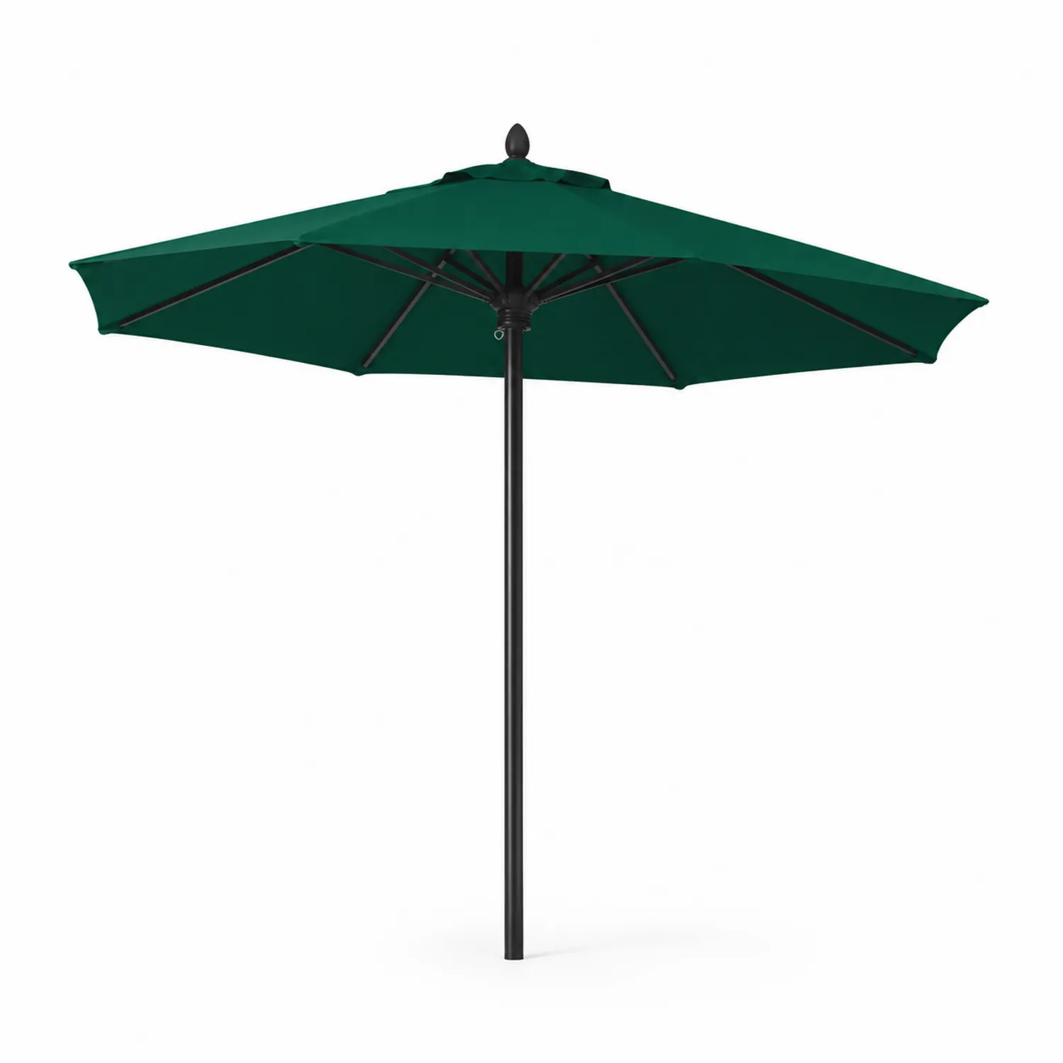 Parasol de jardin rond en polyester et aluminium 200cm Vert