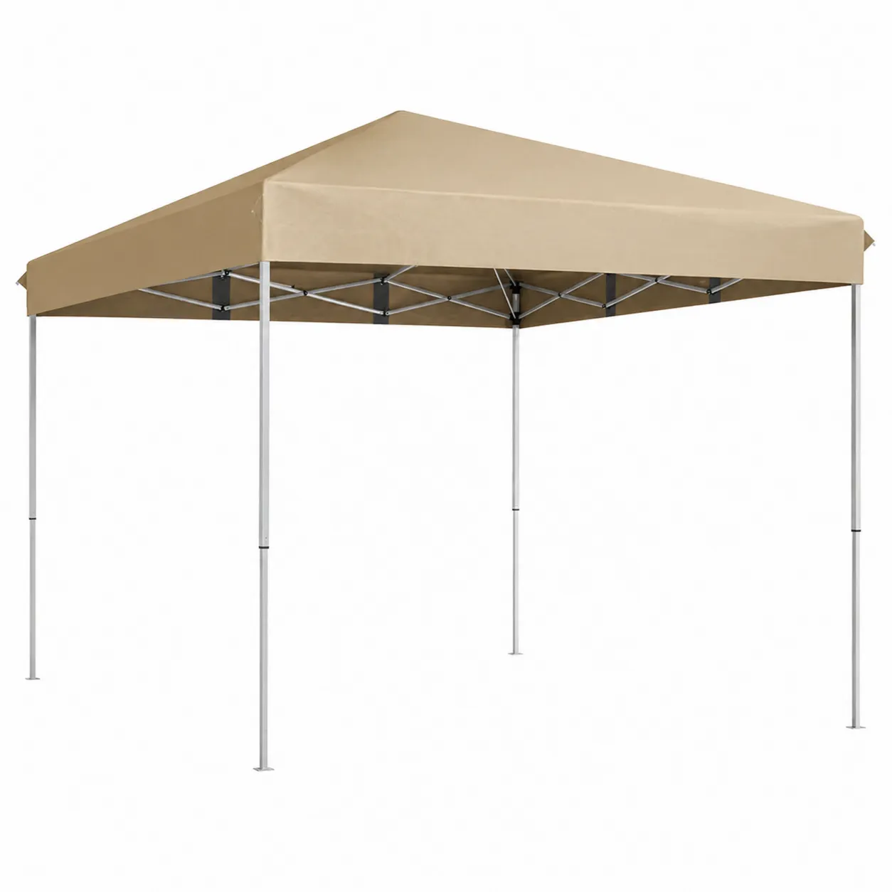 Gazebo pieghevole 3x3m in acciaio e poliestere