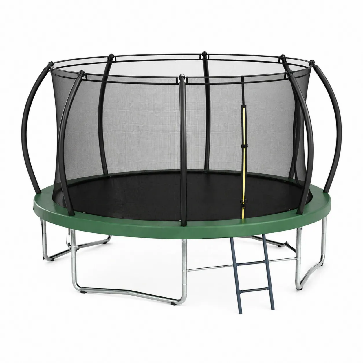 Trampolino rotondo in acciaio zincato con rete di sicurezza 300 cm