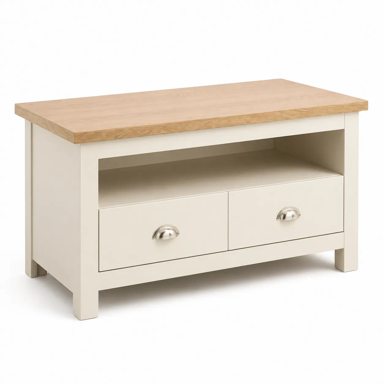 Mobile TV in legno con cassetti in MDF e quercia