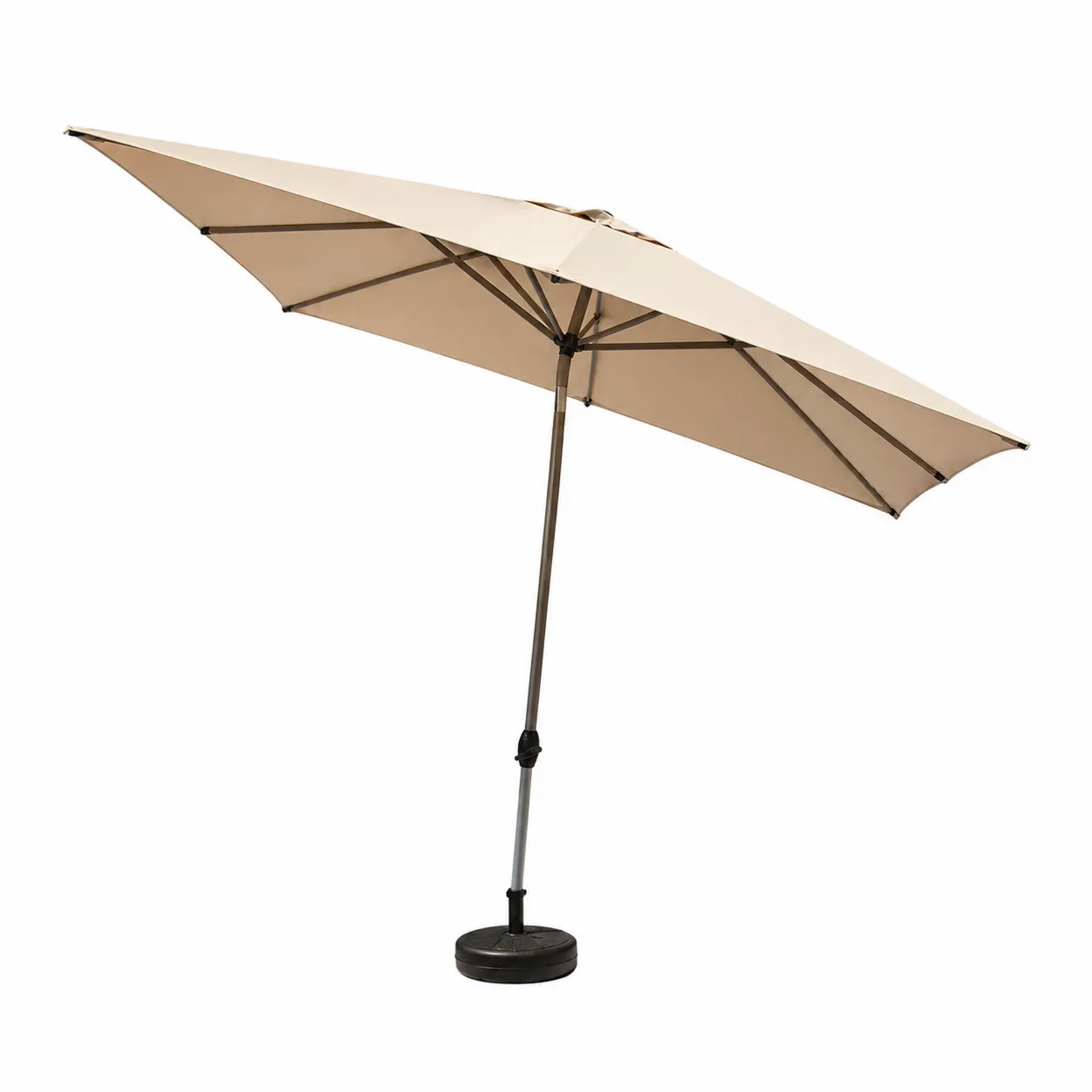 Ombrellone da esterno in alluminio e poliestere Beige